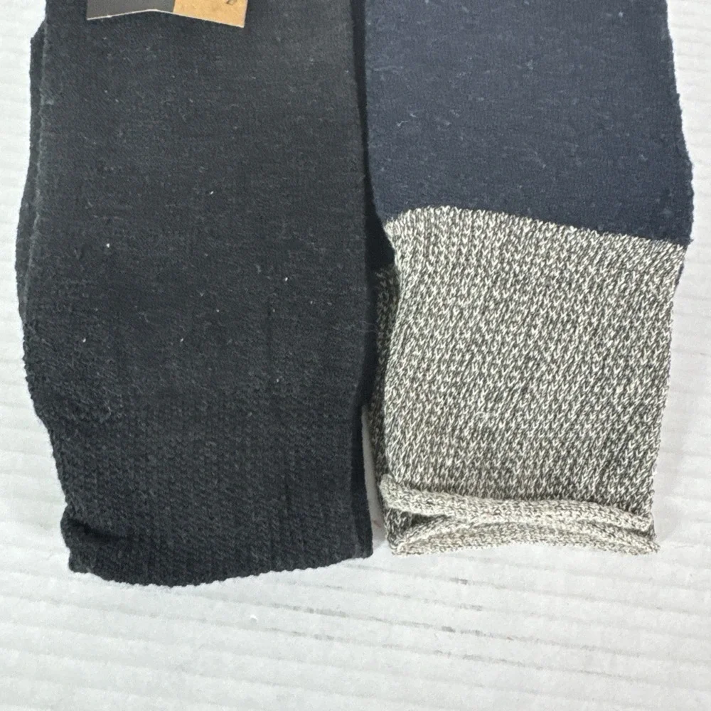 Lamb's Wool Blend Socks NEW Men's US 10-13 Lot of 2 Blue Gray Calf Length